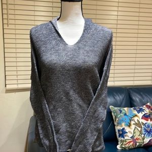 Eileen Fisher 68% Organic Linen 32% Organic Cotton hoodie